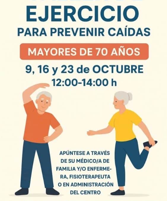 Prevención de Caídas en personas mayores, Centro de Salud Virgen del Cortijo.