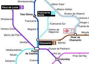 La Comunidad de Madrid propone modificar el recorrido de la Línea 1 de Metro, obligando a miles de usuarios a hacer transbordo en Chamartín.